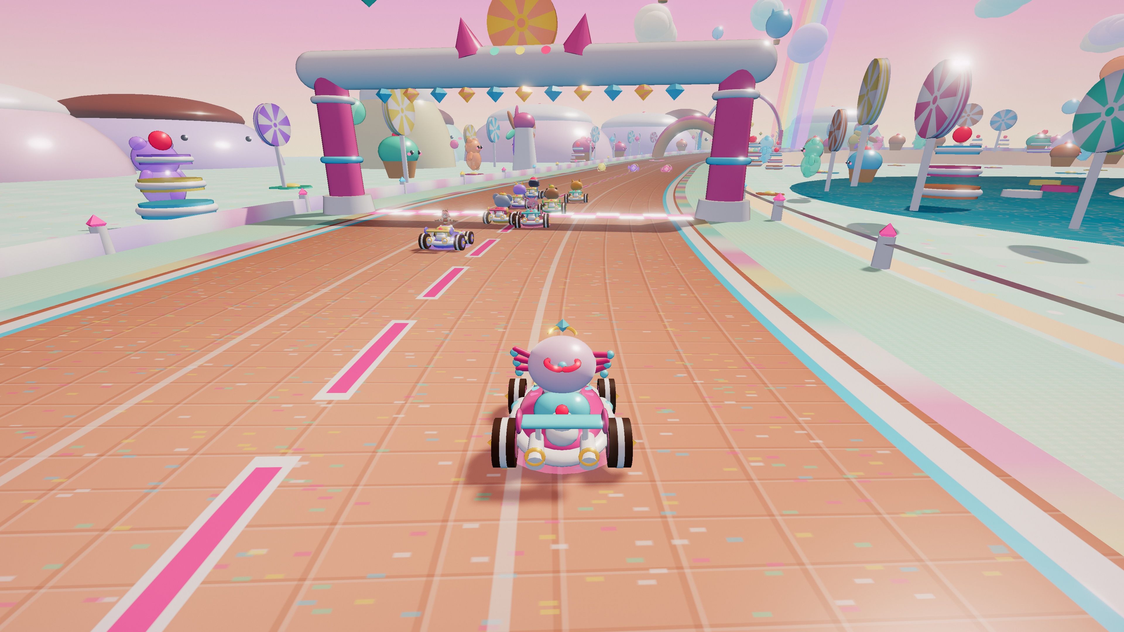 Lolly Lap Starlight Valley 3D racing gameplay
